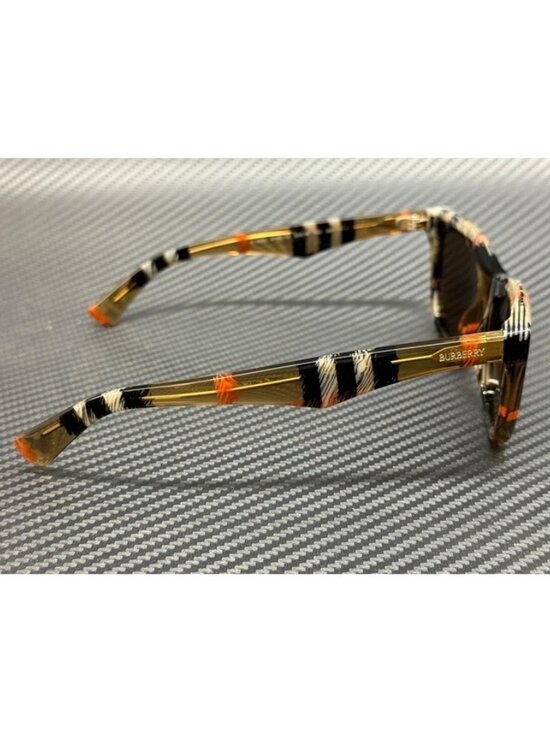 New Burberry Women Check Sand Sunglasses 53-18-140 main image 4